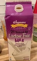 Mängden socker i 2% Reduced Fat Lactose Free Milk