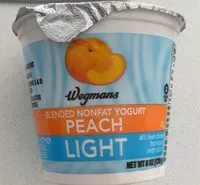 Mängden socker i Light Peach Blended Nonfat Yogurt