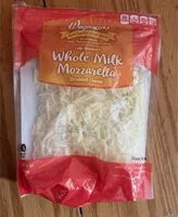 Mängden socker i Wegmans Whole Milk Mozzarella Cheese