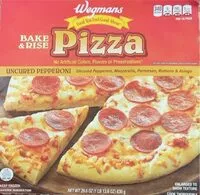 Mängden socker i Wegmans Uncured Pepperoni Pizza