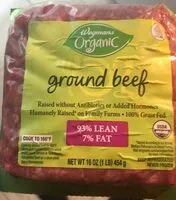Mängden socker i Ground Beef, 93% Lean