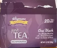 Mängden socker i Wegmans Just Tea Chai Black Tea