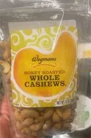 Mängden socker i Honey roasted whole cashews