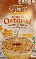 Mängden socker i Organic Oatmeal maple and syrup