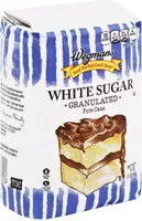Mängden socker i Pure Cane Granulated White Sugar