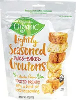 Mängden socker i Organic Lightly Seasoned Twice-Baked Croutons