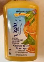 Mängden socker i Light Orange Juice Beverage