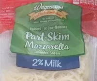 Mängden socker i Part-skim mozzarella