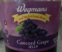 Mängden socker i Wegman’s concord grape jelly