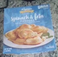 Mängden socker i Spinach and feta pierogies