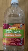 Mängden socker i Cranberry peach juice Wegmans Brand