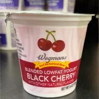 Mängden socker i Wegmans lowfat black cherry yogurt