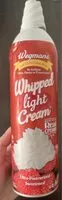 Mängden socker i Whipped cream light