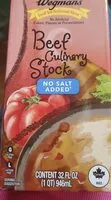 Mängden socker i Wegmans beef culinary stock