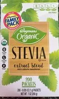 Mängden socker i Stevia Extract Blend