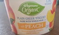 Mängden socker i Wegmans Organic Greek Yogurt made with whole milk with Peach