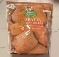 Mängden socker i Wegmans Organic Ciabatta Artisan Rolls