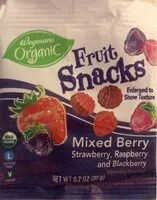 Mängden socker i Mixed Berry Fruit Snacks
