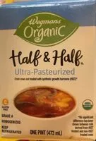 Mängden socker i Half & half wegmans organic