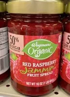 Mängden socker i Red Rasberry Jammin’ Fruit Spread