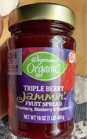 Mängden socker i Organic Triple Berry Jammin' Fruit Spread