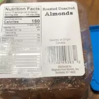 Mängden socker i Roasted Almonds