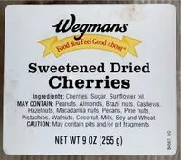 Mängden socker i Sweetened dried cherries