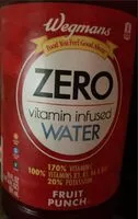 Mängden socker i Zero vitamin infused water fruit punch flavor