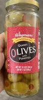 Mängden socker i Wegmans Queen Olives with Pimento