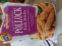 Mängden socker i Crunchy Alaska pollock fish sticks
