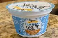 Mängden socker i Less Sugar Greek Blended Low-Fat Yogurt