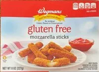 Mängden socker i Gluten Free Mozzarella Sticks