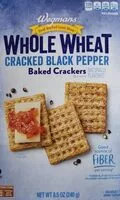 Mängden socker i Whole Wheat Cracked Black Pepper Baked Crackers