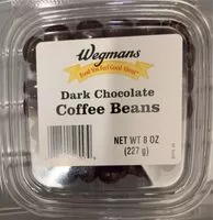 Mängden socker i Dark chocolate, coffee, beans