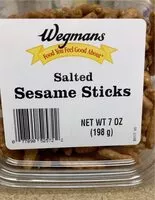 Mängden socker i Salted sesame sticks