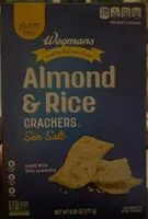 Mängden socker i Almond and Rice crackers - sea salt