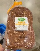 Mängden socker i Organic honey cracked wheat