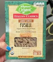 Mängden socker i Whole wheat fusilli