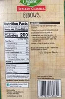 Mängden socker i Wegmans organic elbows