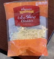 Mängden socker i Extra sharp cheddar shredded cheese
