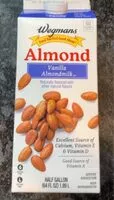 Mängden socker i Wegmans Vanilla Almondmilk