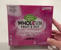 Mängden socker i Wholesum fruit & nut cashew butter chocolate chip