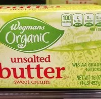 Mängden socker i Unsalted butter