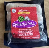 Mängden socker i Spinach & Feta fully cooked chicken sausge
