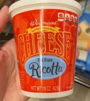 Mängden socker i Fat free ricotta cheese