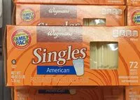 Mängden socker i Wegmans singles American cheese