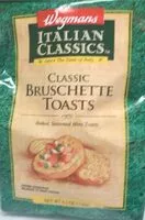 Mängden socker i Classic Bruschette Toasts