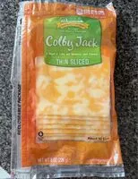 Mängden socker i Colby jack thin sliced cheese