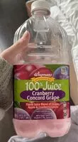 Mängden socker i Cranberry concord grape