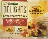 Mängden socker i Southwest Style Breakfast Wraps